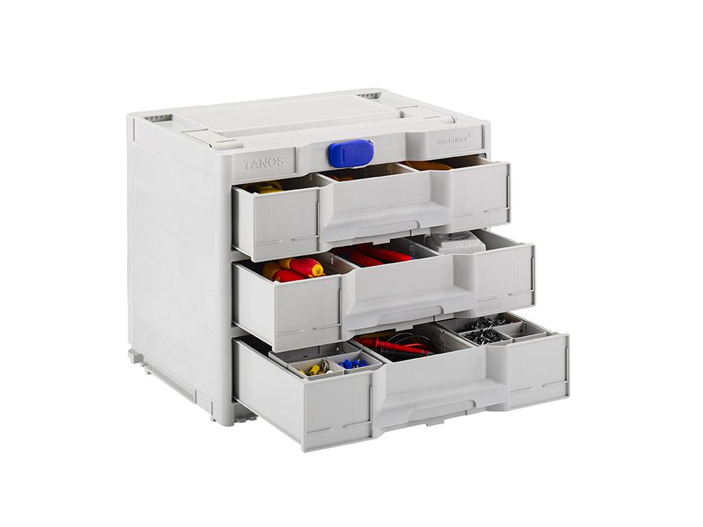 Maximum
organisation from small parts to chargers. Choose between one small and one
large drawer or three small drawers. Maximum
organisation from small parts to chargers. Choose between one small and one
large drawer or three small drawers.