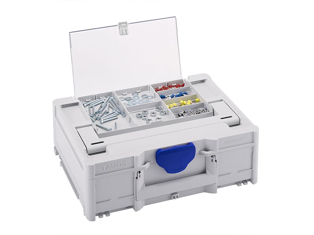Simply organize and transport the matching accessories or small parts for the power tool in the Systainer³ lid compartment. Simply organize and transport the matching accessories or small parts for the power tool in the Systainer³ lid compartment.