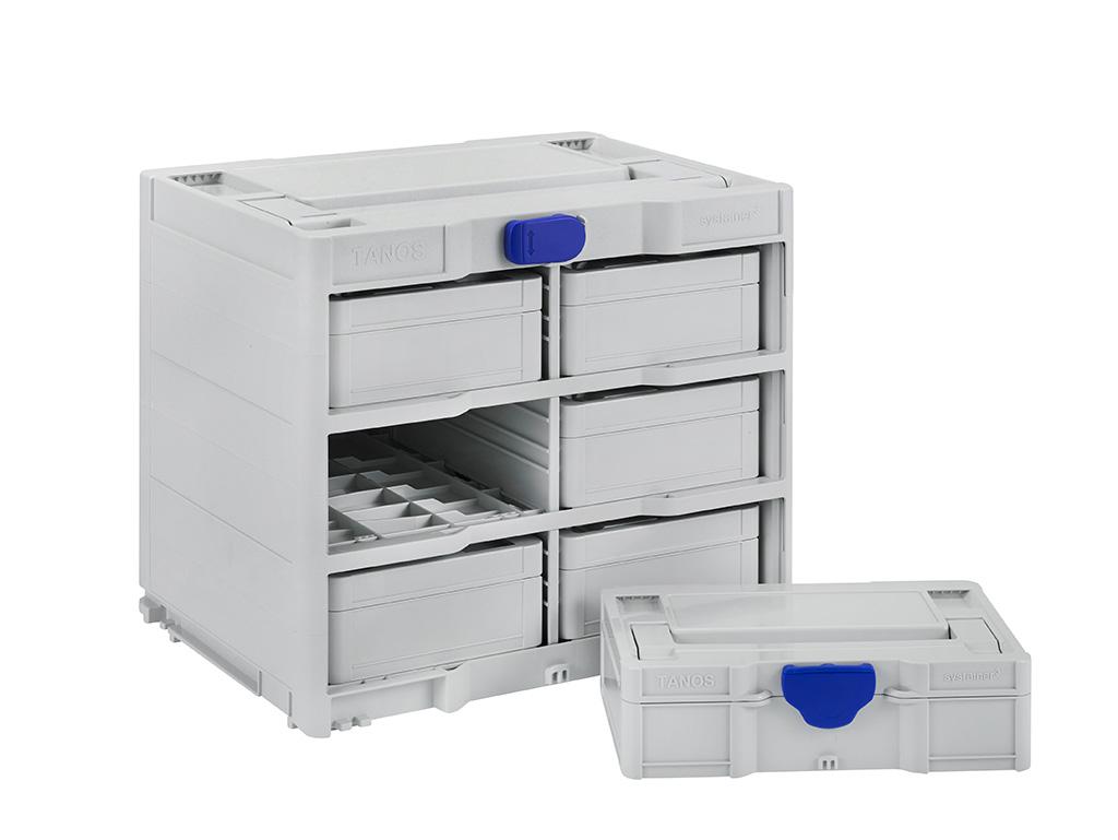 Handy and portable thanks to the
foldable handle S. When used in combination with the Systainer³ Rack, it can be directly
integrated into bott vario3 van racking systems.